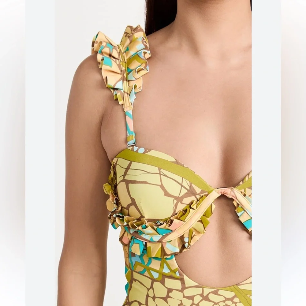 Andrea Lyamah one piece swimsuit S New $255 Swimsuit - Picture 5 of 8